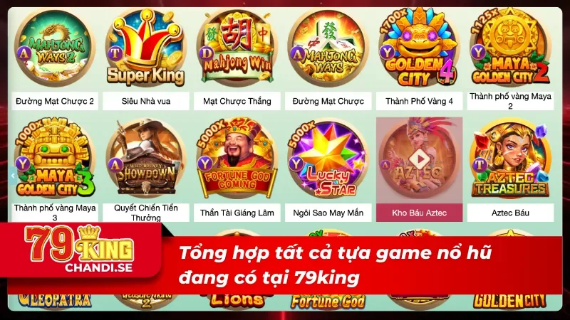 06 trò chơi slot nổ hũ 79king siêu hấp dẫn